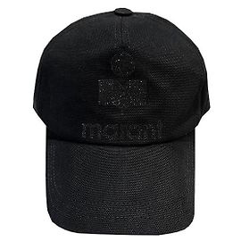 Isabel Marant TYRONY Glitter Logo Baseball Cap Black