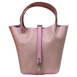 Hermès Hermes PICOTIN Lock Lucky Daisy Bag Print Swift U-stamp Multicolore