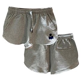 Isabel Marant Shorts Banding Logo MIFA Etoile Gris Bleu GYMD Bleu