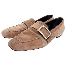 Roger Vivier Mocassin en daim Marron