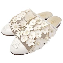 Chanel Mule White