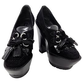 Mocassins en daim Burberry Noir