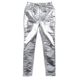 Pantalones de denim Fendi Plata