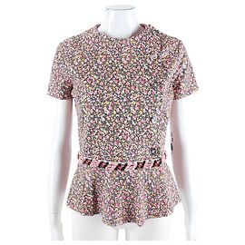 Chanel Leather Short Sleeve Top Rose