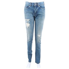 Saint Laurent Denim Pants Blue