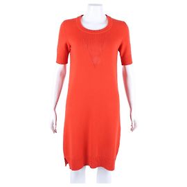 Kurzes Cashmere-Kleid von Hermès Orange