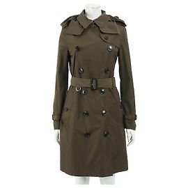 Trench coat com capuz Burberry Marrom