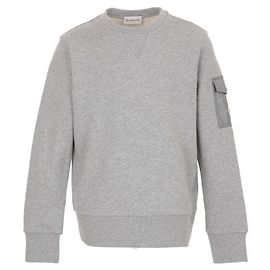 Sweatshirt avec logo sur poche bras Moncler Kids Marron
