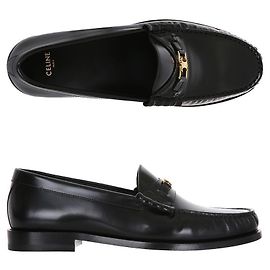Céline Mocassin en cuir Luca Triomphe Noir