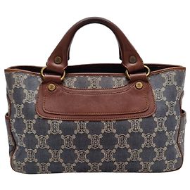Céline Triomphe Canvas Denim Tote Bag (Premium, Handbag) Blue