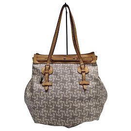 Céline Bolsa Tote Macadam Motif (Grande Bolsa de Compras) Marrom