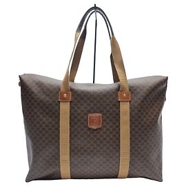 Céline Borsa Tote Macadam (Borsa Boston Premium, Borsa da Viaggio Unisex) Marrone