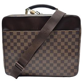 Louis Vuitton Sac à documents unisexe Damier Savana Marron