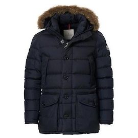 Moncler Giacca con cappuccio Cluny Down Blu Navy Blu