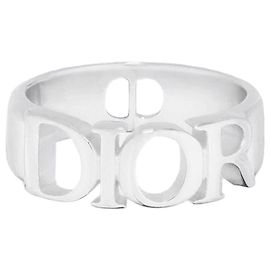 Dior Anillo de Letras de Plata Plata