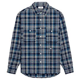 Céline Camicia da boscaiolo in cotone blu navy Blu