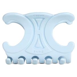 Céline Large Hair Clip Acetate Milky Light Blue Blue