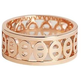 Hermès Göttlicher Anker-Ring Kleines Modell Roségold Orange