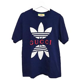 Gucci Adidas T-Shirt mit kurzen Ärmeln Schwarz
