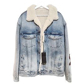 Gucci Shearling Denim Jacket Multiple colors