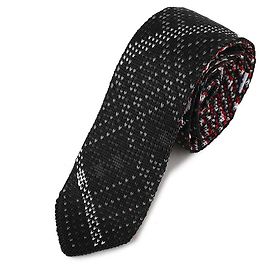 Thom Browne Checked Tie Black