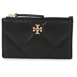 Tory Burch Kira Diamant gesteppte Kartenetui Schwarz
