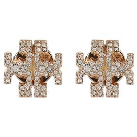 Tory Burch Orecchini Kira Pavé D'oro
