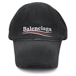 Balenciaga Boné Vintage Wave Logo Preto