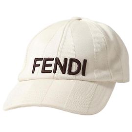 Fendi Pequin Canvas Baseball Cap Brown