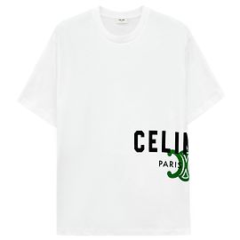 Céline Side Logo T-Shirt White
