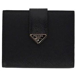 Prada Saffiano Leather Cardholder Black