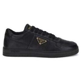 Prada Baskets en Cuir Downtown Noir