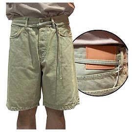 Shorts en denim à coupe ample Acne BWL Bleu