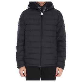 Moncler Chevrerie Hooded Short Down Jacket Black