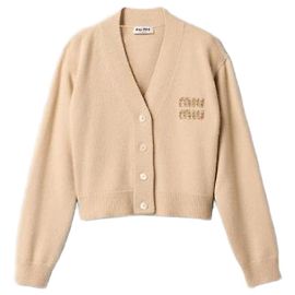 Miu Miu Cardigan en cachemire Blanc
