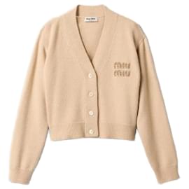 Miu Miu Kaschmir-Cardigan Weiß