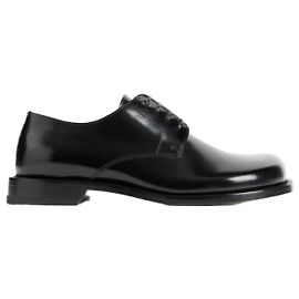 Loewe Sapatos Derby em couro de bezerro escovado Preto