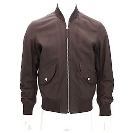 Louis Vuitton Reversible Leather Nylon Jacket Blue
