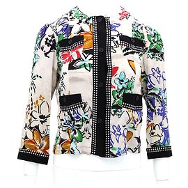 Etro Camisa de seda Multicor