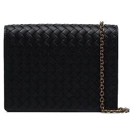 Bottega Veneta Borsa a tracolla con catena nera Nero