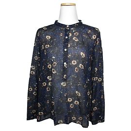 Blusa de algodón transparente Isabel Marant Étoile Azul