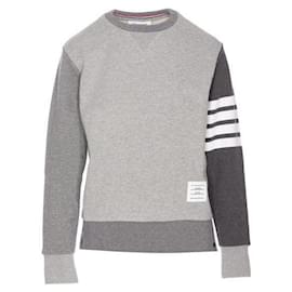 Thom Browne Klassischer Loopback-Sweatshirt Braun
