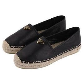 Prada Nappa-Lederschuhe Schwarz