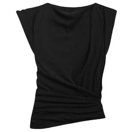 Isabel Marant Drapierter T-Shirt Schwarz