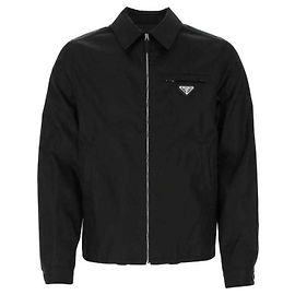 Prada Giacca a vento con cappuccio in nylon SOOO Nero