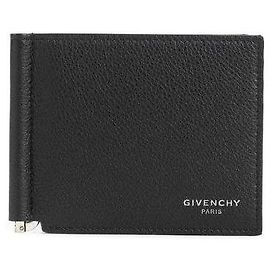 Givenchy Carteira com clip em couro texturizado Preto
