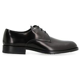 Tod's Scarpe in pelle con lacci monogrammati Nero