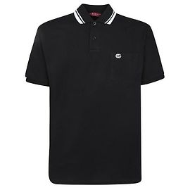Gucci Polohemd aus Baumwolle Schwarz