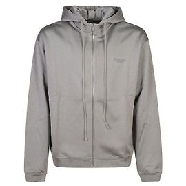 Givenchy Fleece-Seidenkapuzenjacke mit Reißverschluss Braun