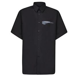 Givenchy Camicia a maniche corte con logo sul petto Nero